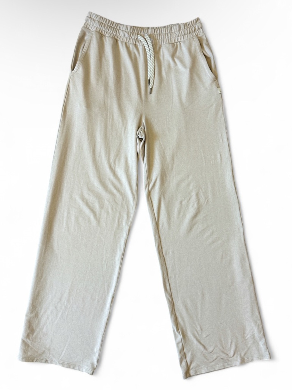Vuori Halo Essential Wide-Leg Pants Cream Women’s - Size Medium